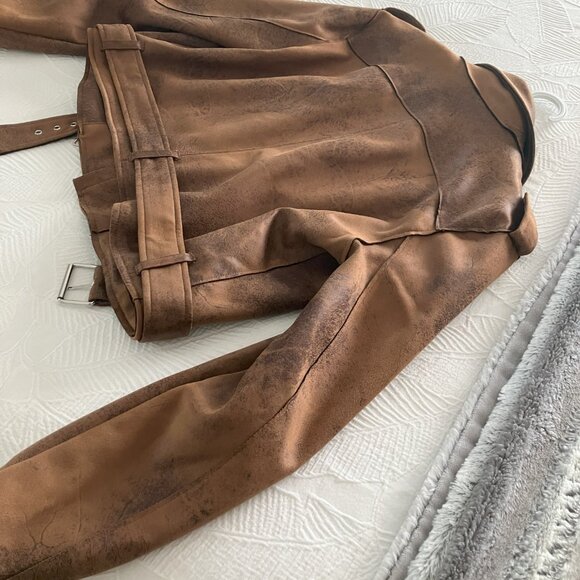 Faux Suede Moto Jacket - Picture 5 of 6